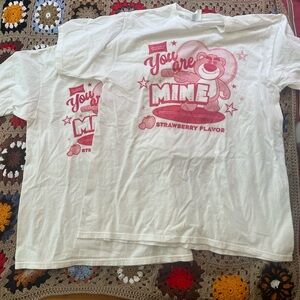 2 Lotso hugging bear tshirts for $20